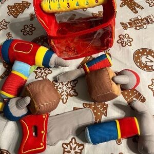 Melissa & Doug Plush Tool Set with Red and Blue Accents